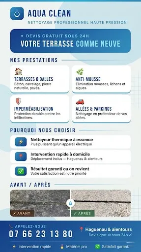 AquaClean Nettoyage voiture et terrasse