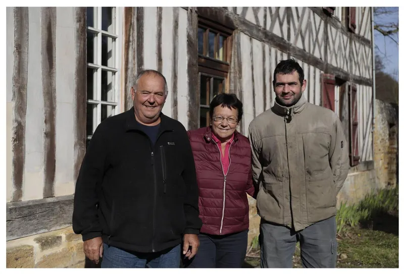 Ferme de Cutesson, en Pays de Camembert, dans l'Orne en Normandie