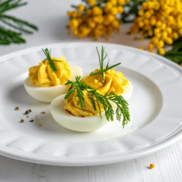 Oeufs mimosa au thon