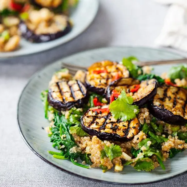 Salade d'aubergines rôties
